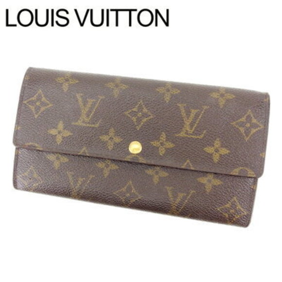 Louis Vuitton long Wallet zipper bifold Pochette Porte Monnaie Monogram brown - Picture 1 of 6